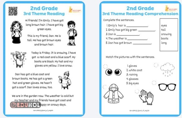 Maarif Model 2.sınıf 3.reading comprehension