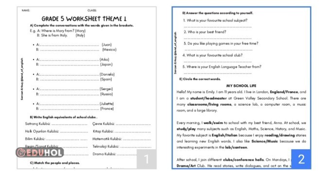 Maarif Model 5.1. worksheet