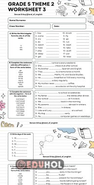 Maarif Model 5.2.theme worksheet 3
