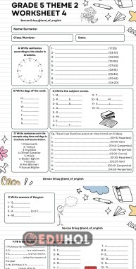 Maarif Model 5.2.theme worksheet 4