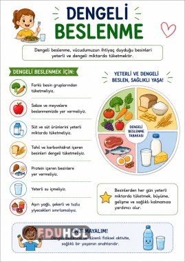 DENGELİ BESLENME  ÖZET KAĞIDI