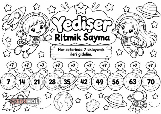 Yedişer  Ritmik Sayma