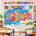 RENKLİ TÜRKİYE HARİTASI