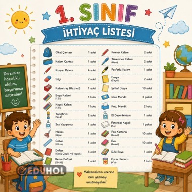 1.SINIF İHTİYAÇ LİSTESİ