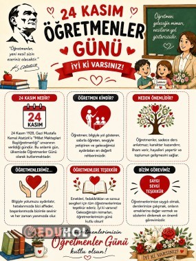 24 KASIM ÖĞRETMENLER GÜNÜ PANOSU