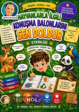 KONUŞMA BALONLARINI SEN DOLDUR (10 SAYFA PDF)
