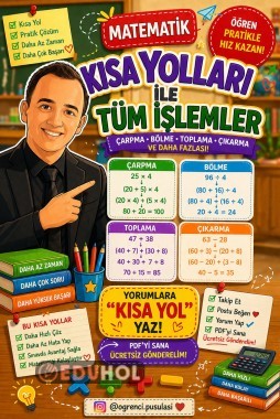 MATEMATİK İŞLEMLERİNDE KISA YOLLAR (15 SAYFA PDF)