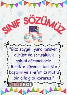SINIF SÖZÜMÜZ PANO