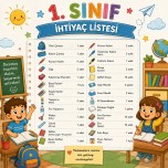 1.SINIF İHTİYAÇ LİSTESİ
