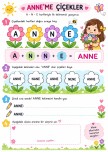 ANNE YAZIYORUM ETKİNLİK 1