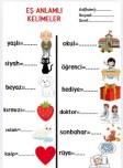 Eş Anlam(çalışma sayfası)