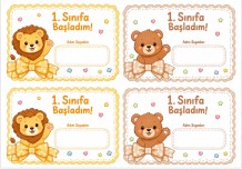 1. Sınıfa başladım isimlik