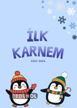 İlk Karnem Karne Kapağı