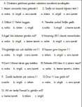 1.sınıf Noktalama İşareti Test