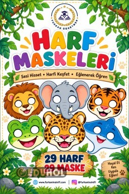 HARF MASKELERİ | 29 HARF - 29 MASKE