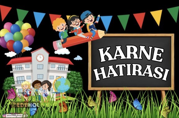 5 ADET KARNE AFİŞİ. BASKI İÇİN HAZIRLANMIŞTIR