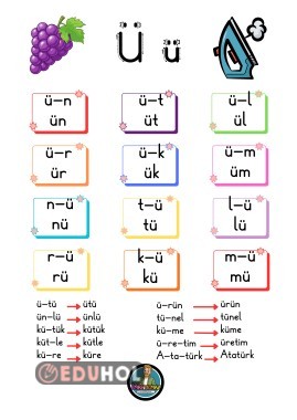 Ü SESİ SES VE HECE BİRLEŞTİRME