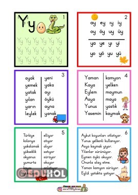 Y SESİ RENKLİ MİNİ KİTAPÇIK