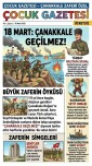 ÇANAKKALE GAZETESİ-18 MART 1915 ÇANAKKALE DENİZ ZAFERİ