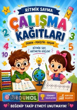 RİTMİK SAYMA ÇALIŞMA KAĞITLARI(1-2-3-4-5-10)
