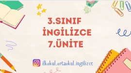 3.SINIF 7.ÜNİTE MİNİ TEST