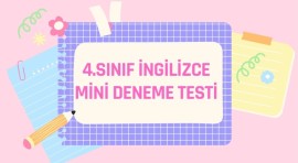 4.SINIF 10.ÜNİTE MİNİ DENEME
