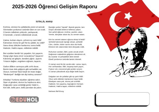 Gelişim raporu kılıfı