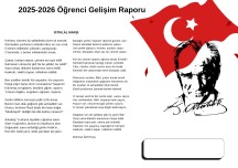 Gelişim raporu kılıfı