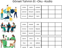 GÖRSELİ OKU-ANLA-KODLA Z VE Ç SESLERİ