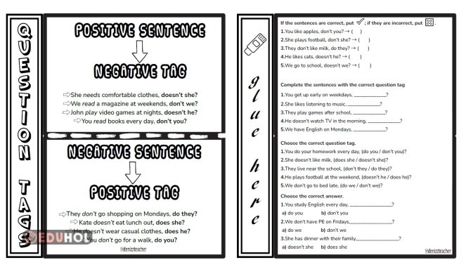 5.T3.Question Tags with Simple Present Tense