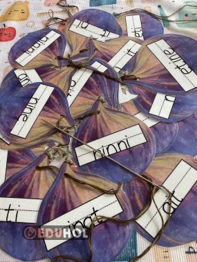 İ Harfi  İğneyle İpe İncir Dizme Okuma Etkinliği