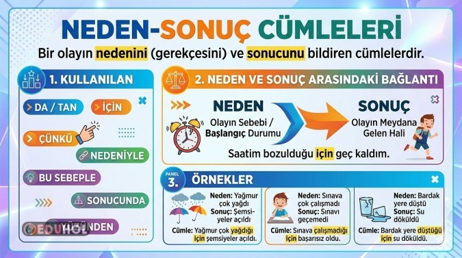 Neden -Sonuç Cümleleri 1