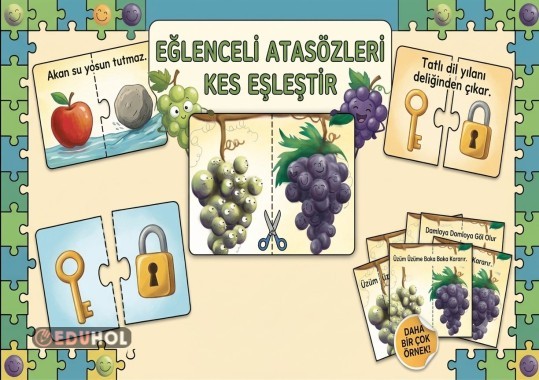 Atasözleri Kes Karıştır Eşleştir