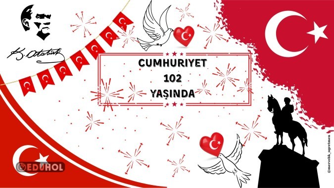 Cumhuriyet bayramı dijital pano