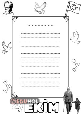 Cumhuriyet Bayrami Şiir sablonu