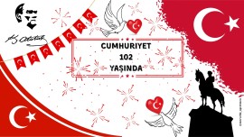 Cumhuriyet bayramı dijital pano