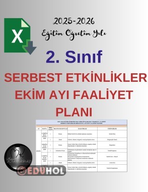 2. Sınıf Serbest Etkinlikler Dersi Ekim Ayı Faaliyet Raporu