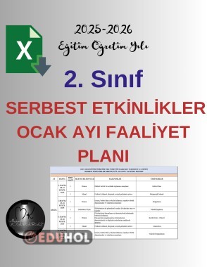 2. Sınıf Serbest Etkinlikler Dersi OCAK Ayı Faaliyet Raporu