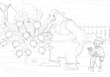 kamishibai çalışmam boyama kağıdı şeklinde