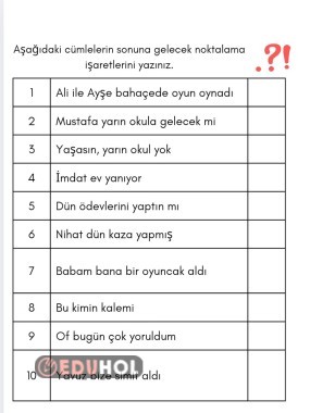 Noktalama işaretleri