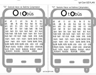 O Sesi Hece Kelime Tablosu