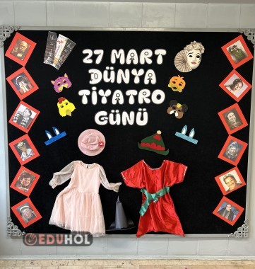 27 Mart Dünya Tiyatro Günü Pano