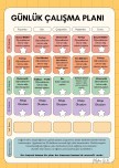 4. Sınıf günlük çalışma planı