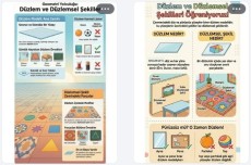 Düzlem konusunda afiş (pano görselleri)