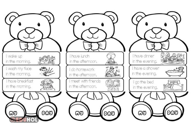 Teddy Bear Daily Routines · Eduhol - Etkinlik İndir Oyun Oyna Test Çöz ...
