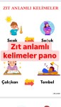 Zıt anlamlı kelimeler pano