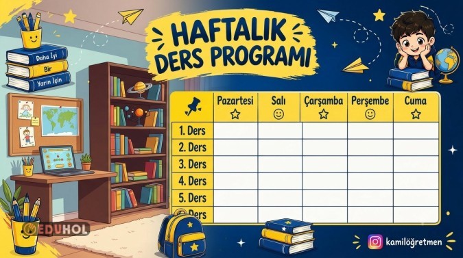 Haftalık Ders Programı Çizelgesi