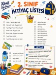 2. Sınıf İhtiyaç Listesi