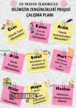 2025-2026 DİLİMİZİN ZENGİNLİKLERİ PROJESİ YILLIK FAALİYET PLANI