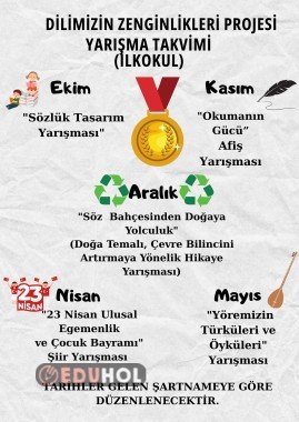 DİLİMİZİN ZENGİNLİKLERİ İLKOKUL YARIŞMA TAKVİMİ